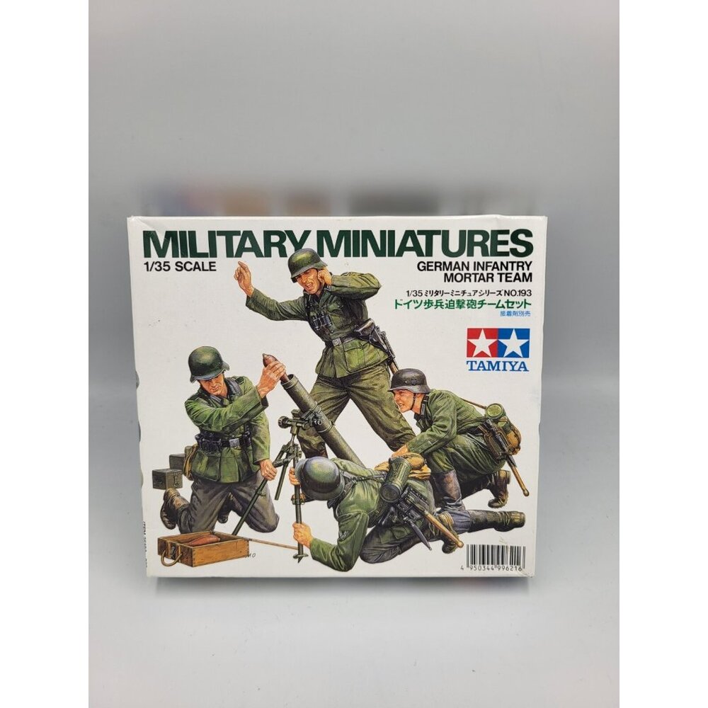 Tamiya Military Miniatures German Infantry Mortar Team 1/35 No. 193 - Sealed